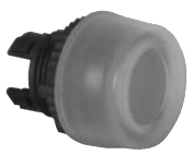 Кнопка управления L22AH10 красная, с прозрачным колпаком LWA0255