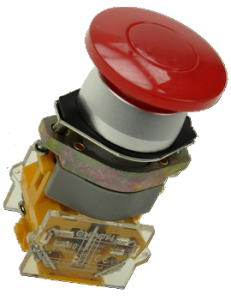 Кнопка безопасности грибовидная LAS0-A1Y-11M/R красная, моностабильная