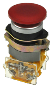Кнопка безопасности грибовидная LAS0-B1Y-11M/R красная, моностабильная