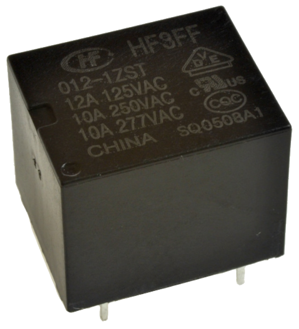 Реле электромагнитное HF3FF-012-1ZST, миниатюрное