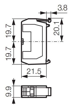 Блок фильтра 33EFM, для промышленной кнопки