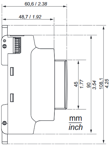 Аналоговий модуль розширення E10A 88982214 білий, для em4 програмованих реле