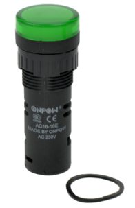 Сигнальна лампа AD16-16E/G-230 зелена, LED/230V