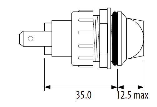 Ламподержатель світлосигнальної арматури C 1091 FQS