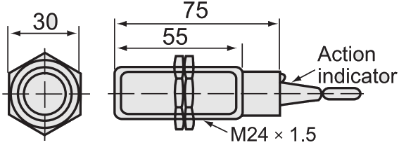 Емкостный датчик CM18-3008NA, цилиндрический
