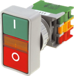 Кнопка управління подвійна DPB30N2-1-O/C червоний/зелений, моностабильная