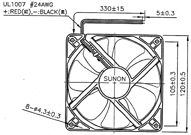 Вентилятор малогабаритный осевой EEC0384B1-A99 DC48V