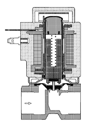 Електромагнітний клапан 032U1236, двопозиційний, двоходовий, з сервоприводом