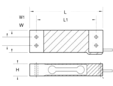 Тензодатчик одноточечный F4221,  для измерения силы сжатия