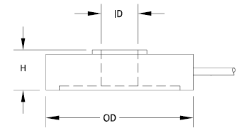 Тензодатчик мініатюрний F6226, для вимірювання сили стиснення