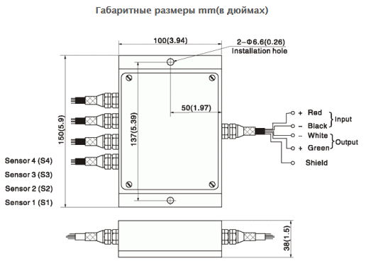 Преобразователь аналоговый FD-4, для тензодатчиков