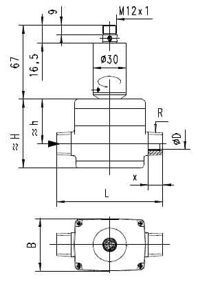 Датчик потока FLEX-MID1-008I, магнитно-индуктивный