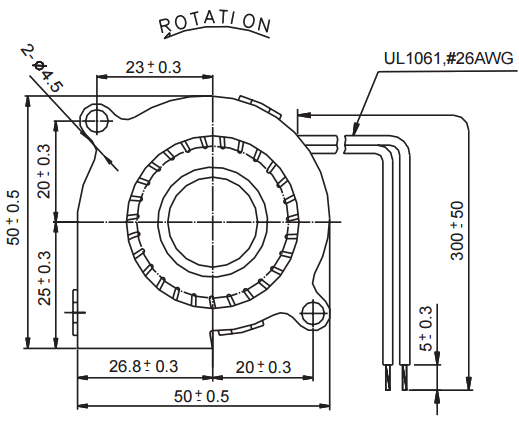 Вентилятор малогабаритный осевой GB1205PKV1-8AY DC12V Вентилятор малогабаритный осевой GB1205PKV1-8AY DC12V