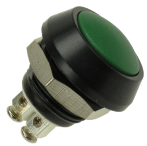 Кнопка управления GQ12B-10/A-G зелёная, моностабильная