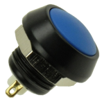 Кнопка управління GQ12B-10J/A-BL синя, моностабильная