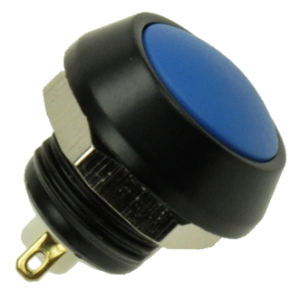 Кнопка управління GQ12B-10J/A-BL синя, моностабильная