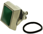 Кнопка управления GQ12S-10/T-G зеленая квадратная, моностабильная