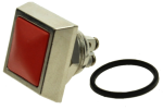 Кнопка управління GQ12S-10/T-R червона квадратна, моностабильная