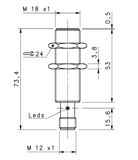 Индуктивный датчик IS-F18-S1-S2
