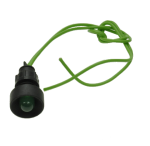 Сигнальная лампа KLP10G/230V зеленая с проводом, LED/230V