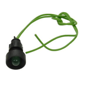Сигнальная лампа KLP10G/230V зеленая с проводом, LED/230V
