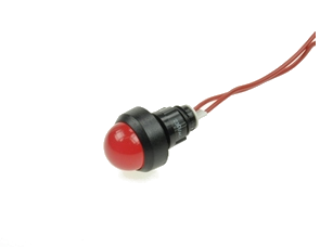 Сигнальна лампа KLP20R/230V червона з проводом, LED/230V