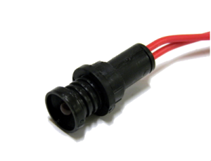 Сигнальна лампа KLP5R/230V червона з проводом, LED/230V