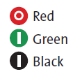 Кнопка управления L21AA81 красная, с символами
