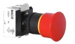 Кнопка екстреної зупинки грибоподібна L22DR01-3E01 червона, модульна