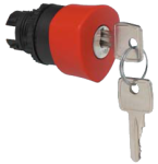 Кнопка грибовидная с ключом L22GM01 красная