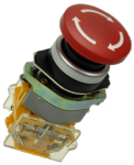 Кнопка безпеки грибоподібна LAS0-B1Y-11TS/R червона, бистабильная