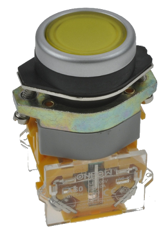 Кнопка управління LAS0-B1Y-11W жовта, моностабильная