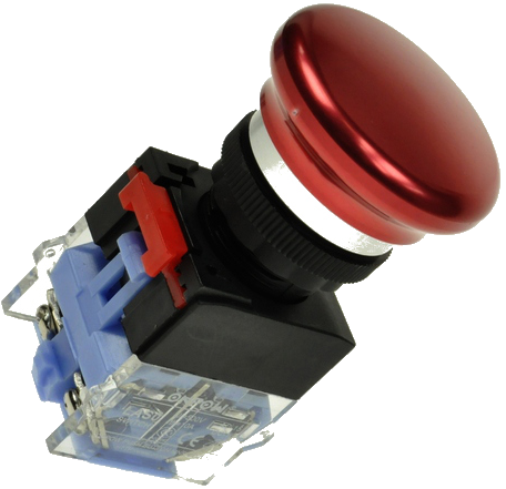 Кнопка безопасности грибовидная LAS0-K-11MB/R красная, моностабильная
