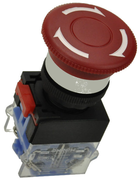Кнопка безопасности грибовидная LAS0-K-11TSA/R красная, моностабильная
