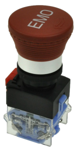 Кнопка безпеки грибоподібна LAS0-K-11TSB/R червона, бистабильная