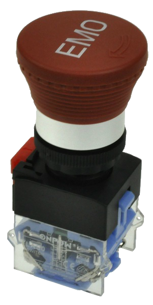 Кнопка безопасности грибовидная LAS0-K-11TSB/R красная, бистабильная