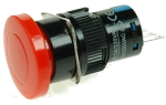 Кнопка безпеки грибоподібна LAS1-AM-11R червона, моностабильная