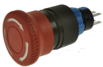 Кнопка безопасности грибовидная LAS1-APY-22TS красная, бистабильная