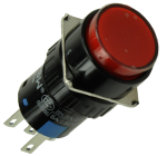 Кнопка управления LAS1-AY-11/R/12V красная, моностабильная