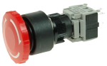Кнопка безпеки грибоподібна LAS1-BY-11TSA/R червона, бистабильная