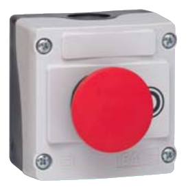 Пост управління однокнопковий LBX107210, з 1 грибоподібної кнопкою