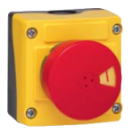 Пост управління LBX14101, грибоподібна кнопка з подвійним індикатором положення