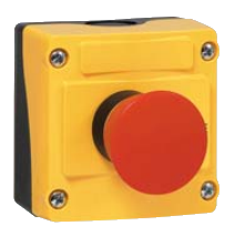 Пост управления однокнопочный LBX15301, с 1 грибовидной кнопкой