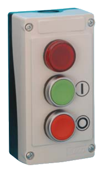 Пост управления двухкнопочный LBX30008, 2 кнопки/индикаторная лампа
