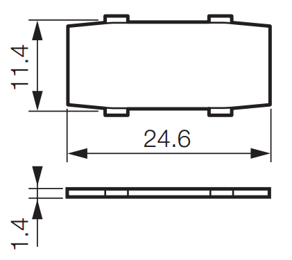 Вставка стандартна LIA1, для корпусних таблички