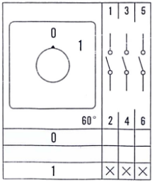 Кулачковый переключатель LW26GS-20-M1-04/2P 01