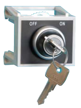 DIN-шинна збірка LWA0238-402, поворотний перемикач з ключем