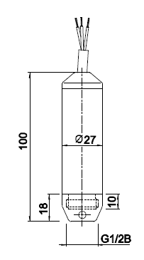 Датчик тиску P3233, занурювальний