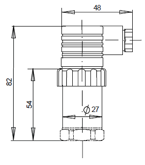 Датчик тиску P3251, з фронтальним мембраною