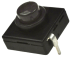 Кнопка управления PB11D01 чёрная, бистабильная